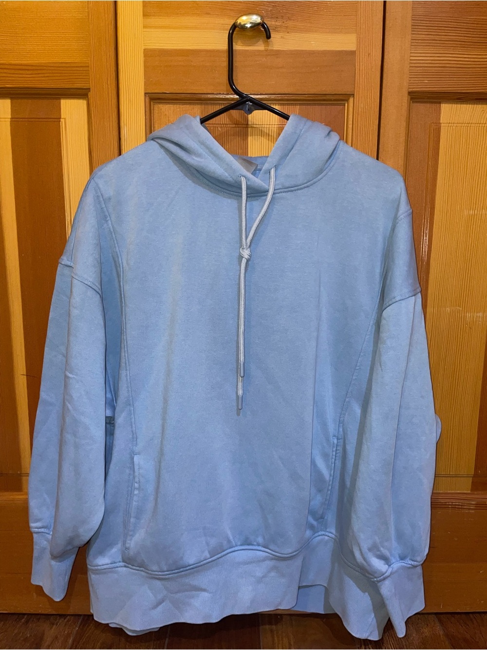 Light Blue Women's Hooded Sweatshirt